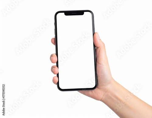 スマートフォンを片手で持つ人物の高解像度写真素材04