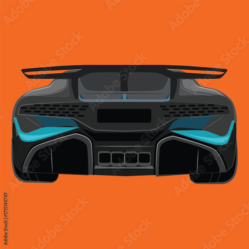Vector illustration of luxury cars, sports cars, which are sophisticated and modern