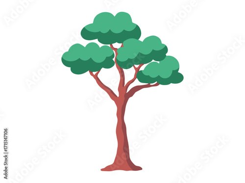 Tropical Rainforest Tree Clip Art
