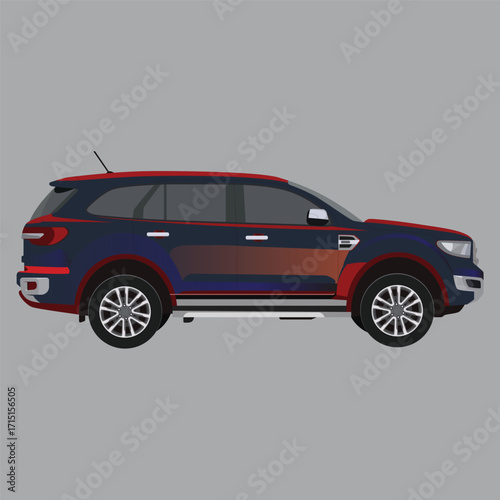 Vector illustration of luxury cars, sports cars, which are sophisticated and modern