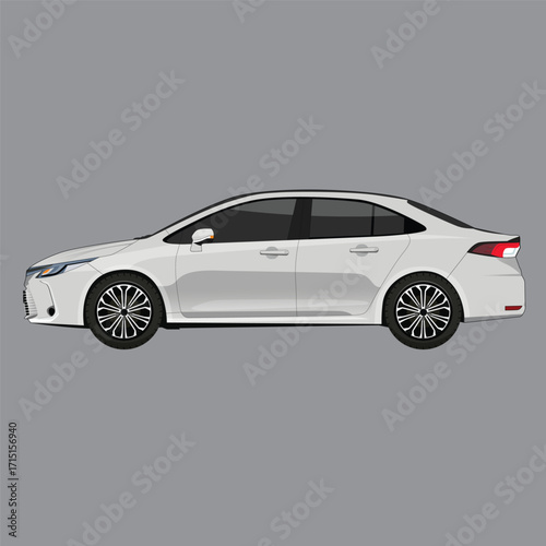 Vector illustration of luxury cars, sports cars, which are sophisticated and modern