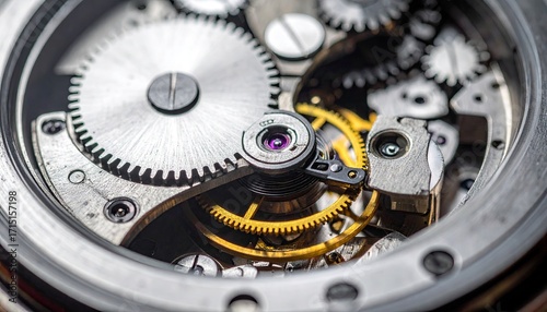 Wallpaper Mural Closeup of Intricate Clock Mechanism Gears Torontodigital.ca