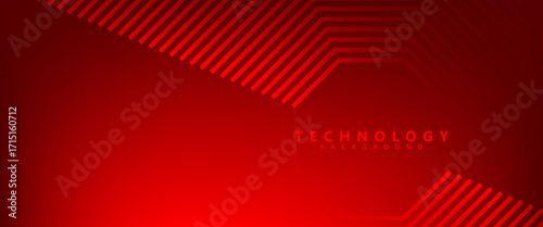 dark red abstract background overlap layer on dark space with glowing lines decoration.