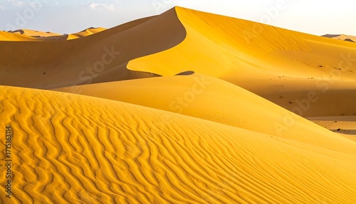 Fototapeta Naklejka Na Ścianę i Meble -  Golden Dunes of the Desert Landscape