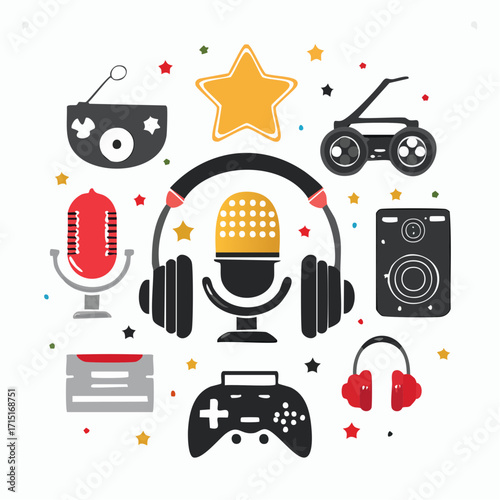 Pop Culture & Entertainment Icon Sheet
