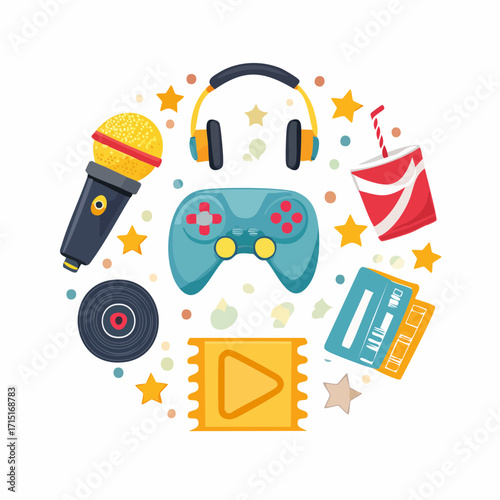 Pop Culture & Entertainment Icon Sheet
