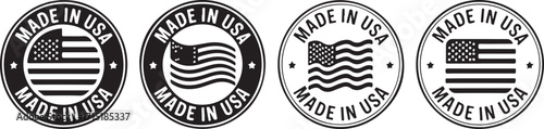 Made in USA Stamp Seals American Product Labels for Commerce and Branding Resources