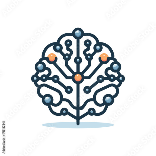 Abstract illustration of a neural network design