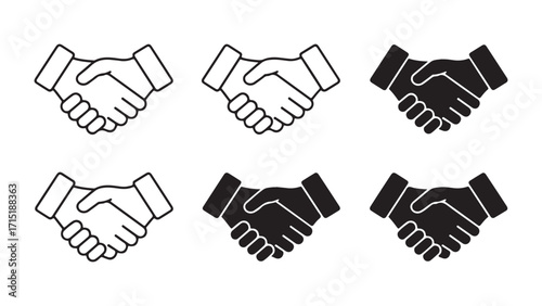 Professional handshake business agreement symbol