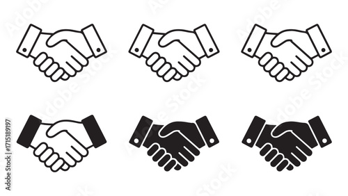 Two hands clasping in agreement and partnership