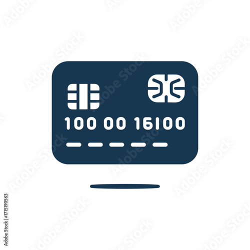 Abstract representation of a credit card design