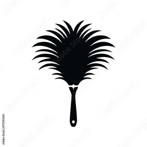 Feather Duster Logo Design for Cleaning Services, Housekeeping, Maid, Dust Removal and Hygiene Branding
