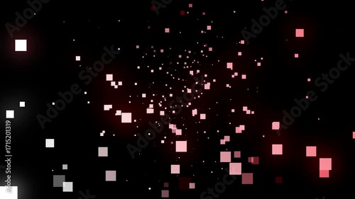 Particles, 4K, Gradation, Special Effects, Animation, Background, Materials, Nature, Motion, Simple, Effects, Fantastical, Video Footage, Space, Red, Glow, White, Motion