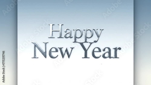 Wallpaper Mural New Year Wishes: A digital rendering of Happy New Year in elegant typography, set against a subtly graded background, is perfect for seasonal greeting or festive wishes. Torontodigital.ca