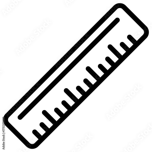 Ruler Outline Icon