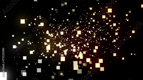 Particles, 4K, Gradation, Special Effects, Animation, Background, Materials, Nature, Motion, Simple, Effects, Fantastical, Video Footage, Space, High-End Feel, Yellow, Glow, Light
