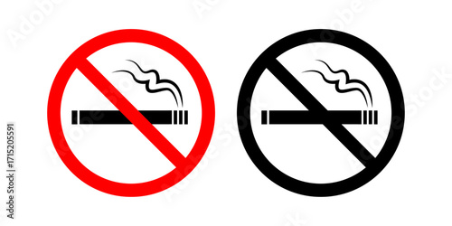 no smoking icon, not to smoke sign illustration with turbulence smokes 