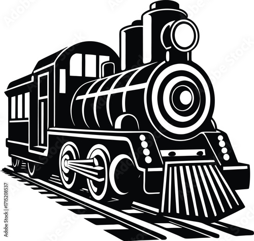 train locomotive vector on white background_processed.eps