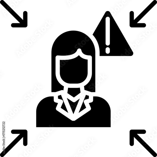 Human Error glyph icon