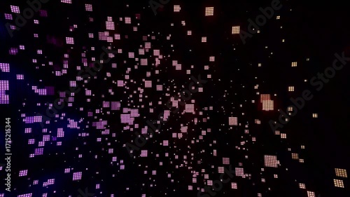 Particles, 4K, Gradation, Special Effects, Animation, Background, Materials, Nature, Motion, Simple, Effects, Fantastical, Video Footage, Space, Pastel, Purple, Yellow, Pink, Mystical