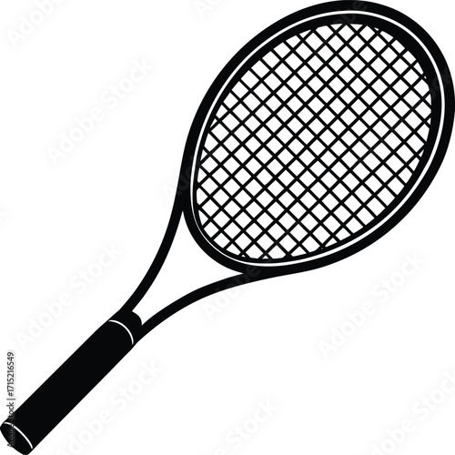 tennis racket vector on white background_processed.eps