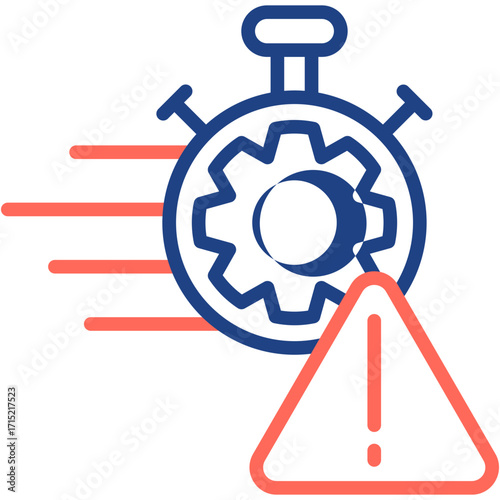 Incident Response line color icon
