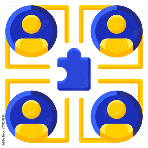 Group Project Flat Icon