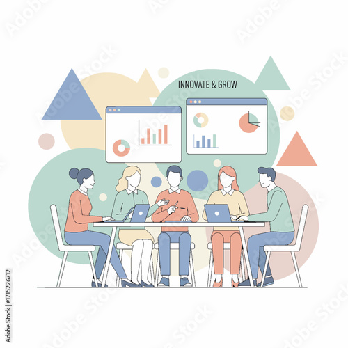 meeting worker vector