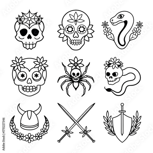 Versatile graphic elements with primary and secondary colors
