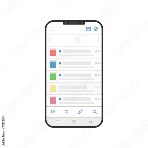 スマホ画面サンプル　メール