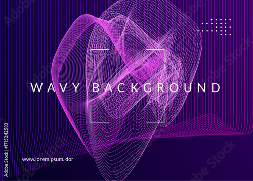 Dj Design. Discotheque Set. Blue Sound Flyer. Fest Concert Graphic. Soundwave Audio Illustration. Electro Vector. Pink Party Banner. Green Dj Design