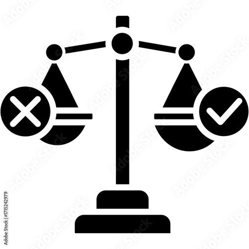 Ethics glyph icon