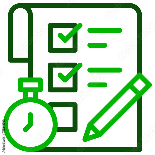 Exam Two Color Icon