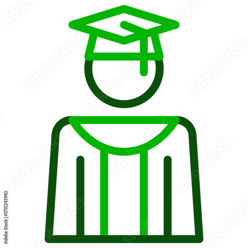 Student Two Color Icon