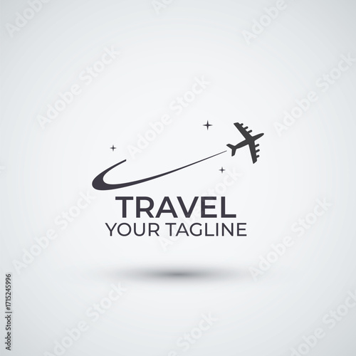 Travel airplane logo design inspiration