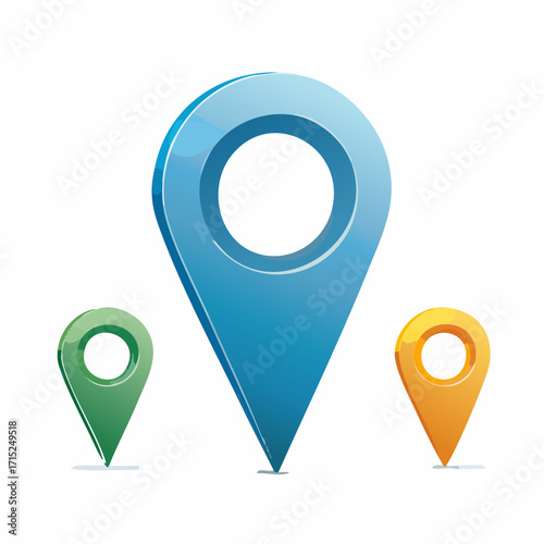 Minimalist location pin vector icon for maps, navigation, travel apps, and GPS services. Clean design for geotag, directions, and modern digital guides