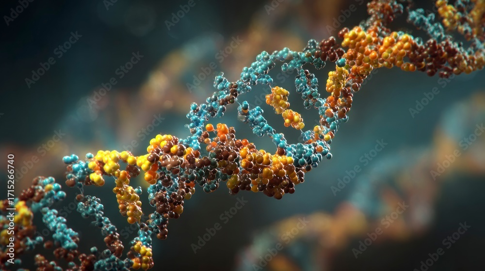 Fototapeta premium Detailed dna structure