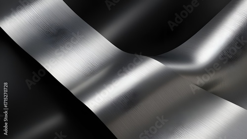 A refined gradient transitioning from black to silver-gray, enhanced with a soft metallic sheen. Modern, polished look ideal for branding, product design, and premium visuals.