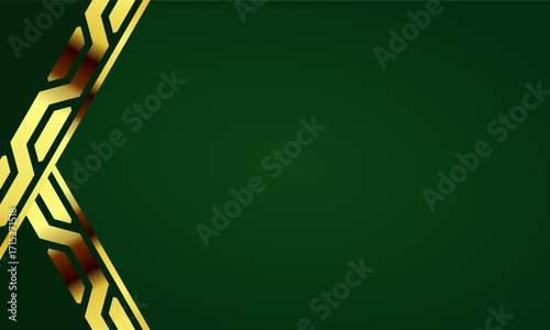 Aesthetic luxury modern abstract background with golden glowing pattern