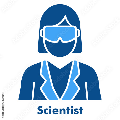 Scientist Two Colour Icon