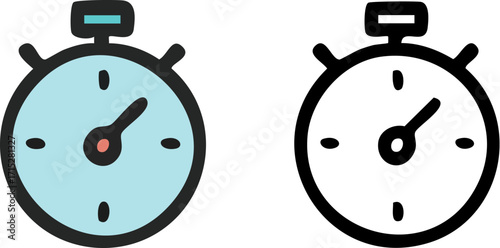 Stopwatch Icon Time Speed Measurement.