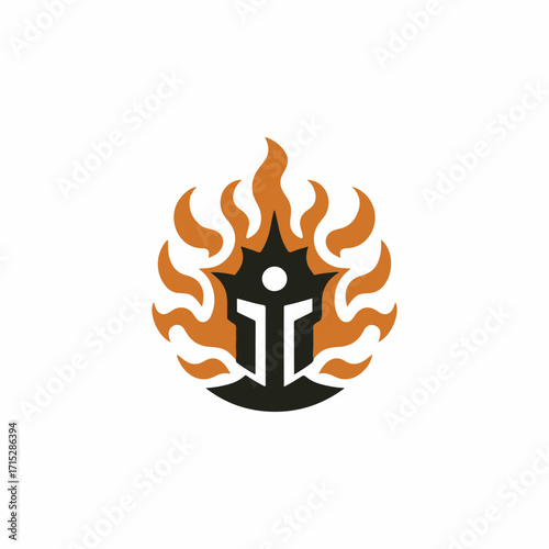 Fire god logo