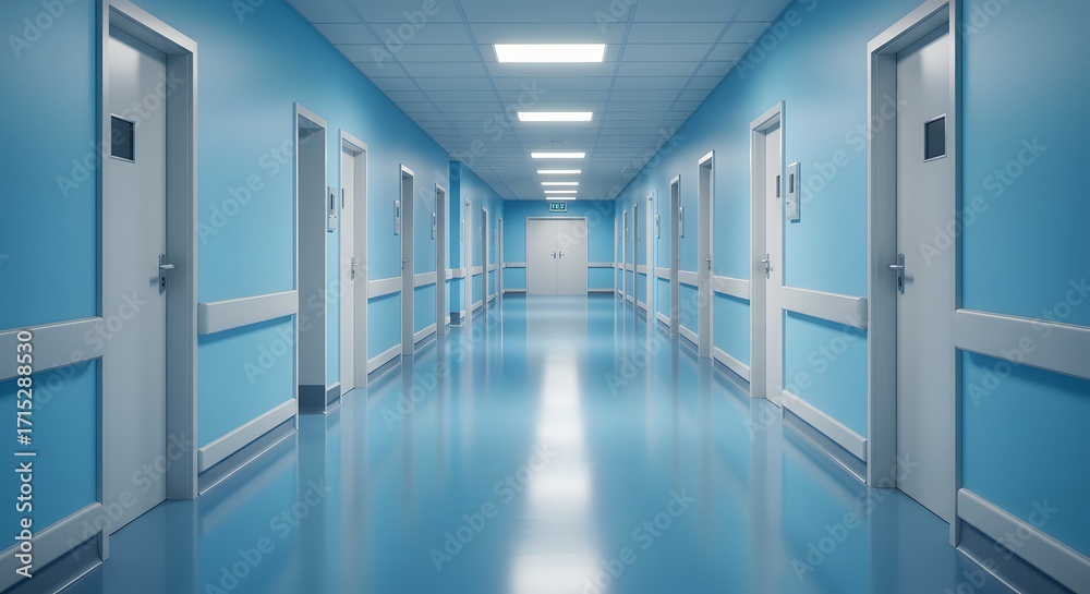 Fototapeta premium Hospital corridor interior