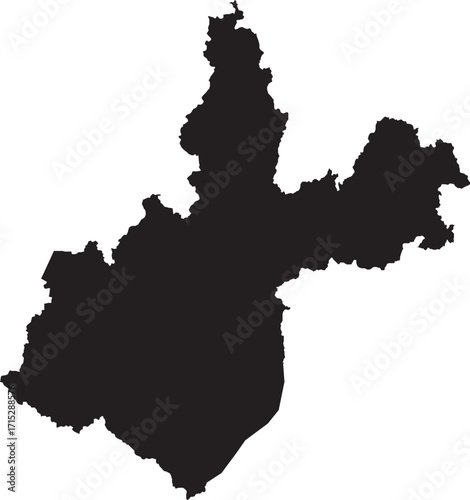  Irkutsk Oblast of Russia Map Silhouette