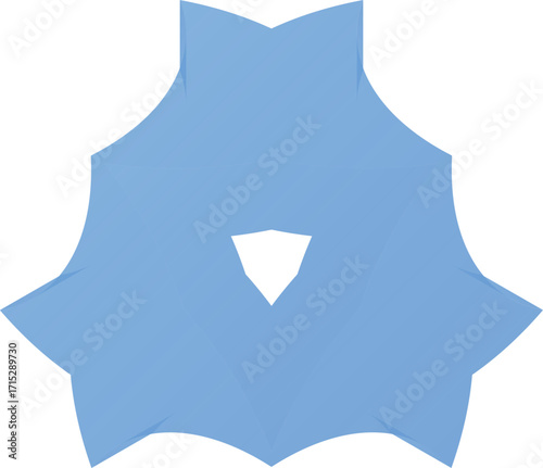Abstract Symmetrical Gradient Vector Shape – Modern Digital Design