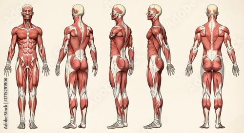 Human musculature anatomy