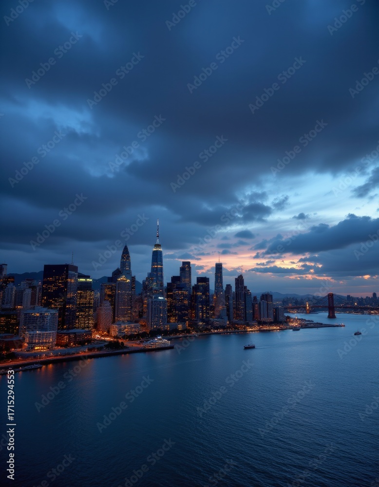 Obraz premium City Skyline at Twilight