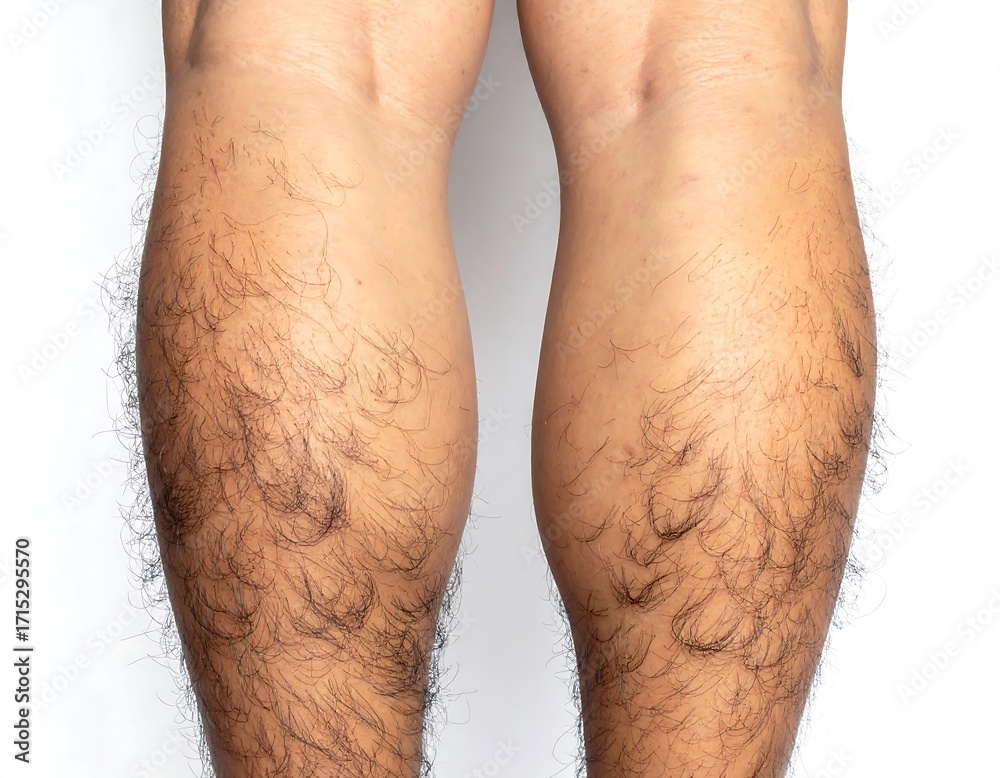 Fototapeta premium Close-up of hairy legs