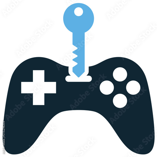 Game cheat icon vector. Perfect for gaming, apps, and entertainment themes. A simple, clear symbol representing a game's cheat codes or hacks.