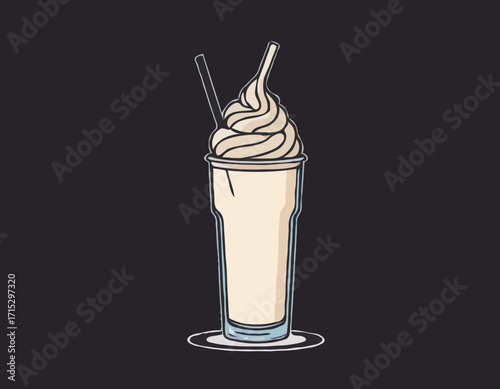 milk shake vector for design needs
